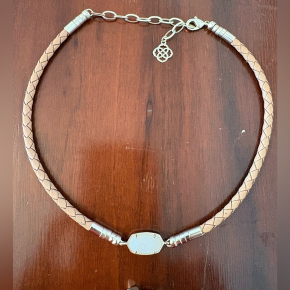 Kendra Scott Jewelry - Kendra Scott Tan w/White Drusey Braided Necklace and matching Bracelet